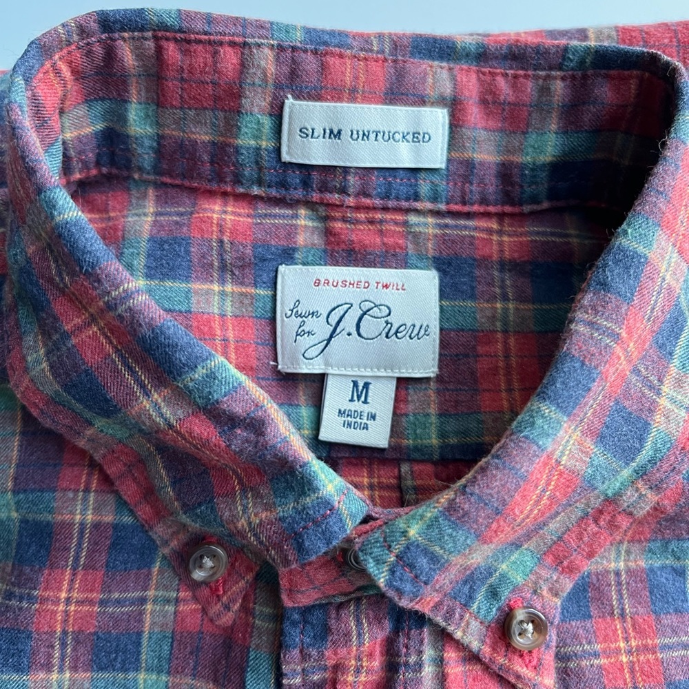 Brushed twill, flannel like shirt J Crew, very good condition